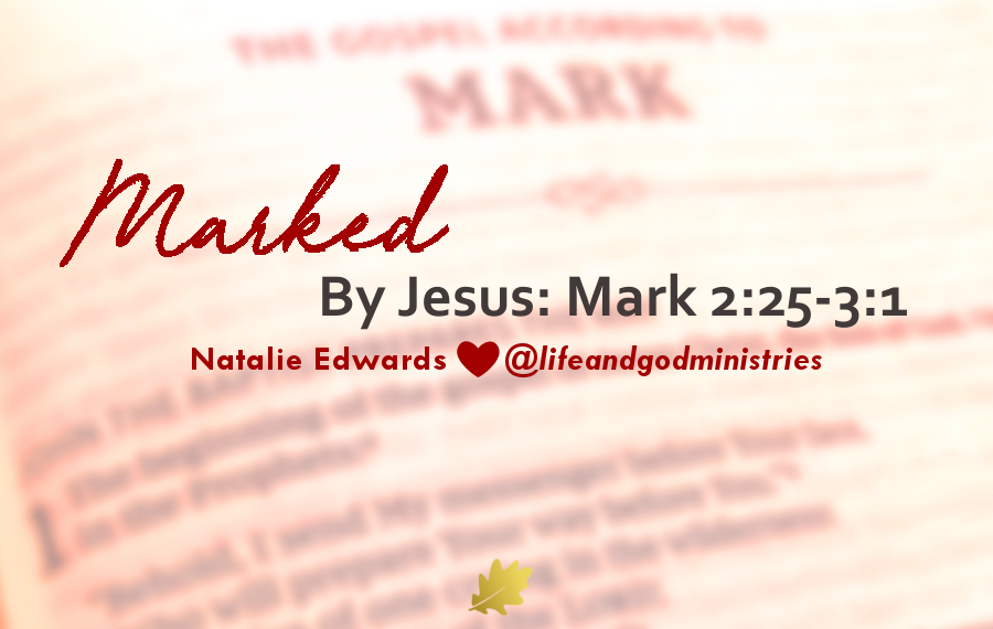 Marked By Jesus: Mark 2:25-3:1